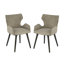 Fauteuil à oreilles en tissu Avril-841329561