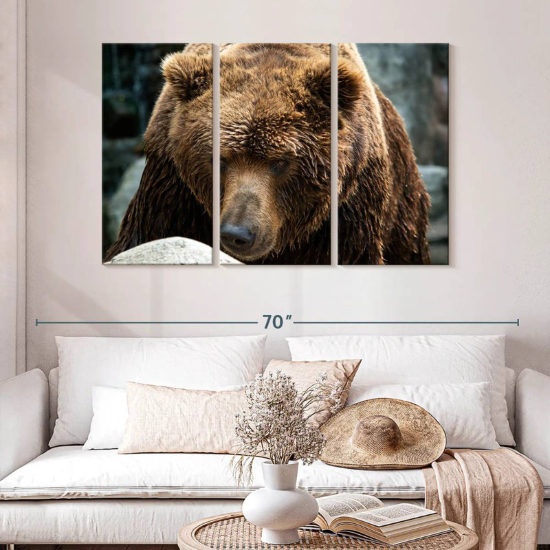 Brampt Kamchatka Brown Bear, 32" H x 50" W