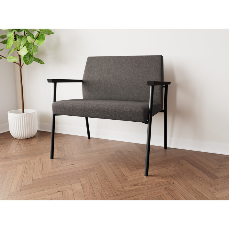 Lesro Chaise de bureau Mystic, Noir, Bleu fumé Archetype