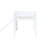 Twin Low Loft Bed with Slide and Ladder, Rubber Wood Kids Bed with Safety Guardrails, Underbed Play Space,White