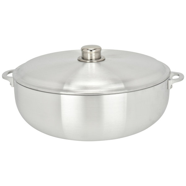 Cast Iron Dutch Oven Stock Pot, wok, Pre-Seasoned nonstick, with tempered  glass lid, 2 side handles, 6 Quarts caldero for everyday kitchen and camp
