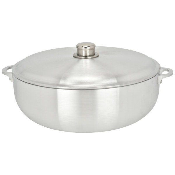 Ceramic Coated Aluminum 6qt Lidded Stock Pot with Steamer Insert