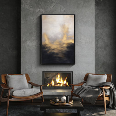 Art mural encadré abstrait rétro antique classique pour chambre à coucher