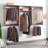 Oak Wall Mounted Wood Closet System