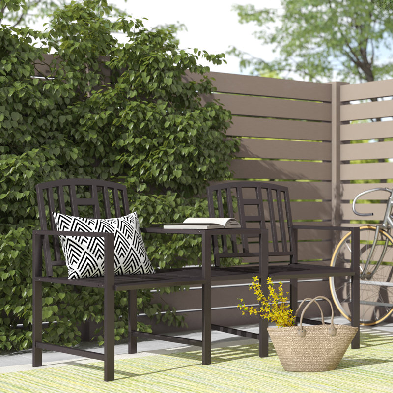 Clerkin Garden Metal Love Seat