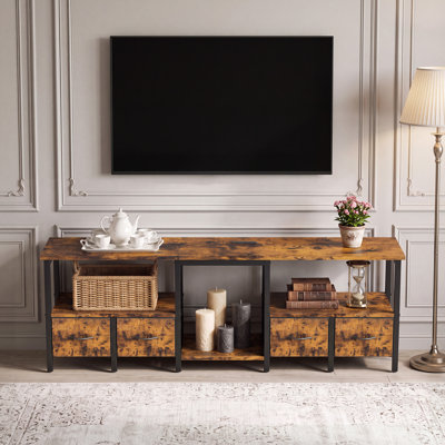Meuble télé 70,8 po avec lumières DEL et station de charge Lucia