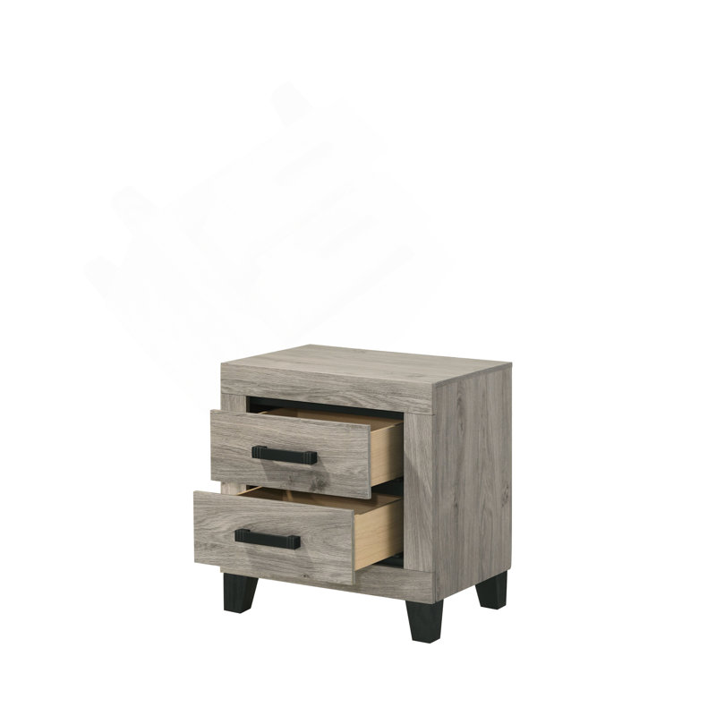 Mari Light Gray Finish Nightstand