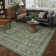 Kitty Machine Washable Area Rugs for Living Room with Non-Slip Backing Green Rug
