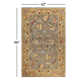 Evers Floral Handmade Tufted Wool Gray/Yellow/Red Area Rug