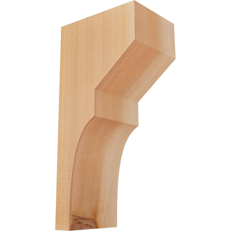 Monterey Corbel, 16" H x 5.5" W x 8" D, Western Red Cedar, Smooth