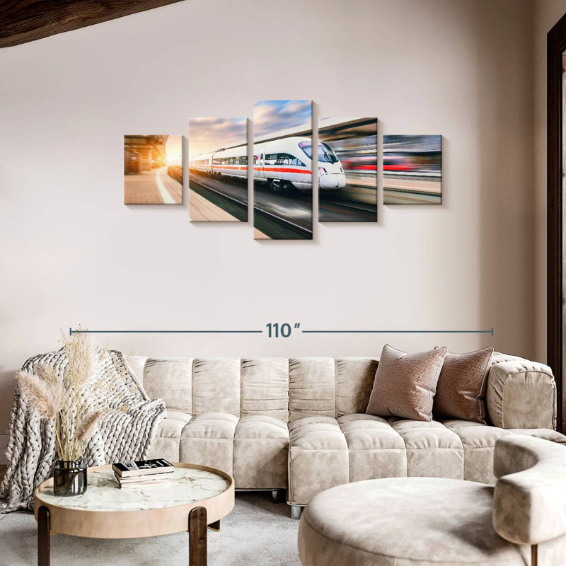 High Speed Train, 36" H x 80" W