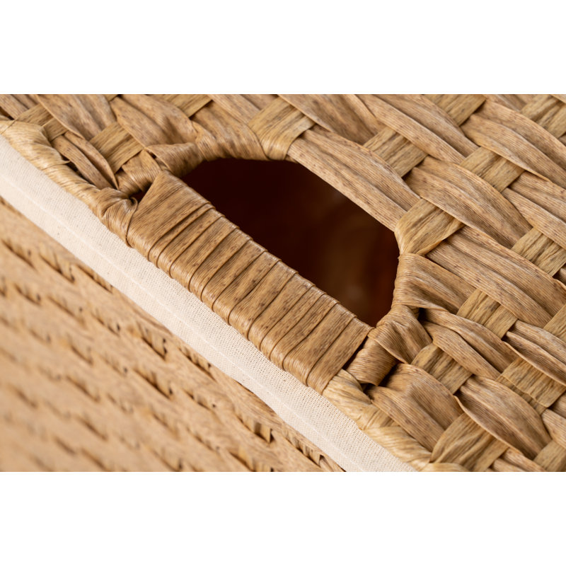Wicker Laundry Hamper with Handles, Natural