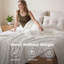 Couverture en flanelle de lit simple / simple TG pour lit pour fille, couverture douce et confortable 300 GSM pour dortoir et décoration intérieure, blanc éclatant, cadeau toutes saisons-116397907-116397901