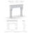 Chantel Cast Stone Mantel With Bullnose Hearth-103565032-107213769