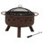  30" Round Wood-Burning Steel Fire Pit with Cooking Grate-520313770