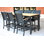 Tribeca Outdoor 5 - Piece Teak Aluminum Counter Height Narrow Bar Set