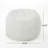 Mahin 5 Foot Rounded Faux Fur Bean Bag, White-1994457706