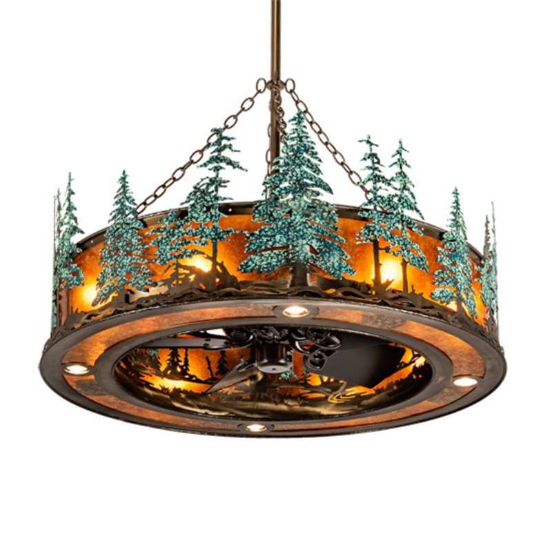 Tall Pines Downrod Ceiling Fan