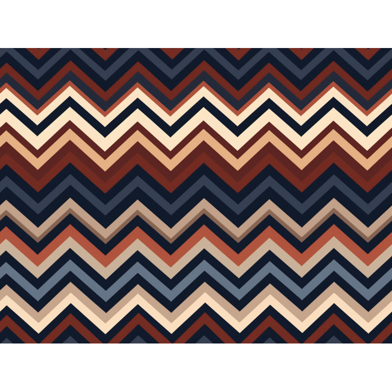 Polyester Chevron / Zig Zag Duvet Cover, Queen Duvet Cover