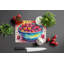 Colourful Cherries Glass Cutting Board Large