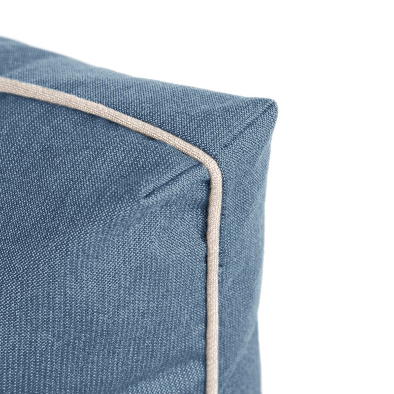 Sunbrella Outdoor Lounge Chair Cushion 2 Piece Set Back & Seat Cushion, Denim