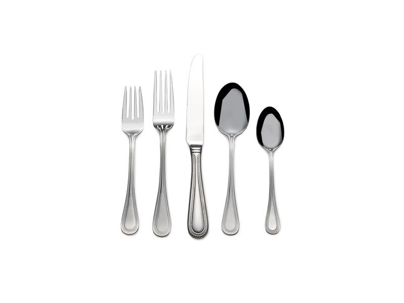 Wallace Wallace Continental Bead Stainless-Steel 65-Piece Boxed Flatware Set, Service for 12