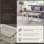 Table basse Luno, gris vieilli et beige-295116865