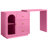Yokota Extendable Makeup Vanity Table with 3 Drawers and Acrylic Door-1995078838