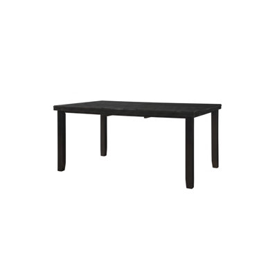 Table de salle à manger rectangulaire extensible en bois massif de 47,2 po à 62,9 po pour 4 à 6 personnes