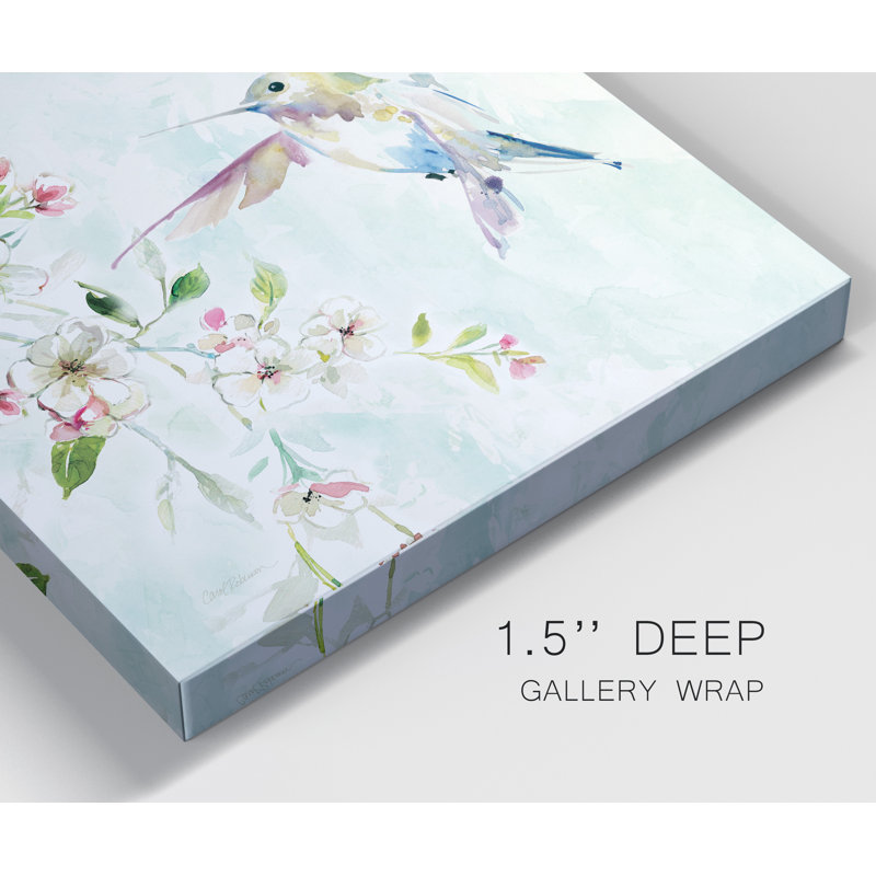 Colibri IV - reproduction d'art sur toile tendue, H 24 po x l 24 po x P 1 po