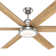 70" Warrant 6 - Blade LED Standard Ceiling Fan with Wall Control and Light Kit Included