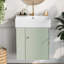 Meuble-lavabo flottant moderne 21,6 po avec lavabo en céramique