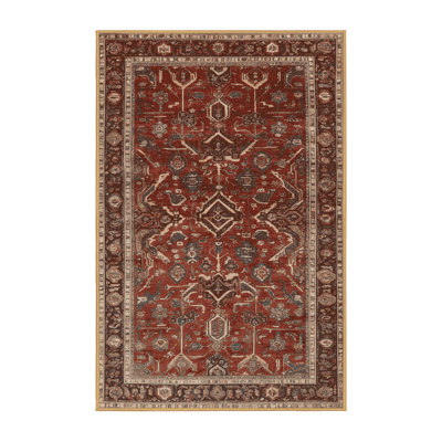 Machine Washable Persian Brown Area Rug