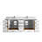 Malibu 84'' Double Bathroom Vanity with Quartz Top