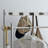 Stainless Steel Coat Rack Leather Saddle