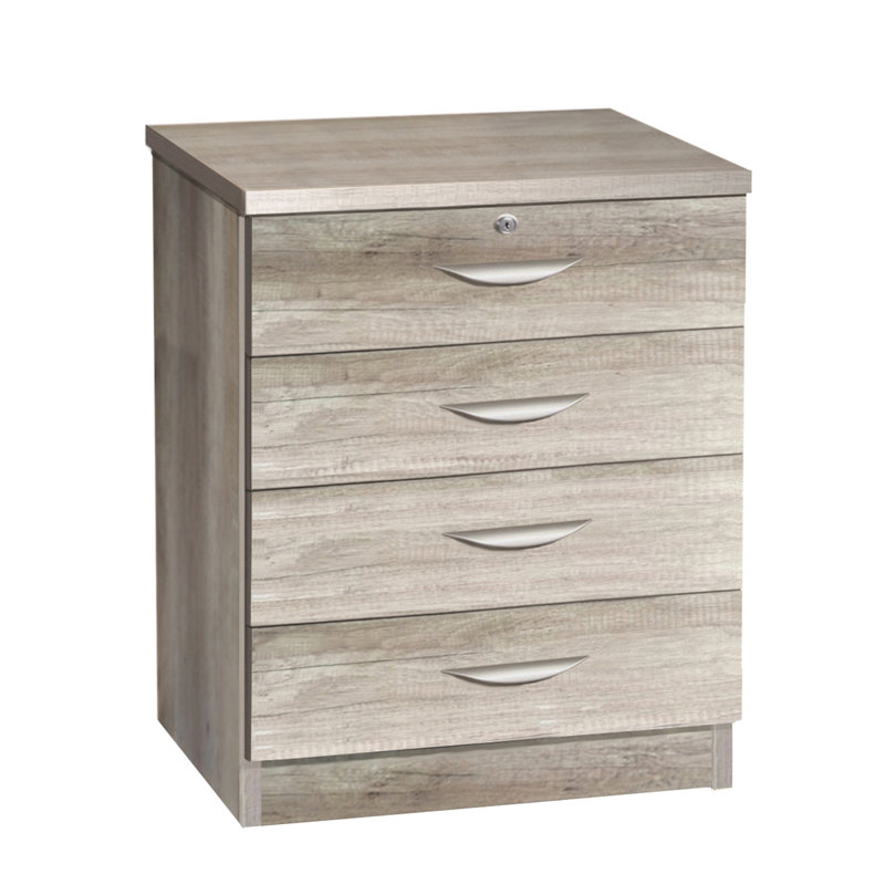Bremble 4 -Drawer Storage Cabinet, Grey Nebraska