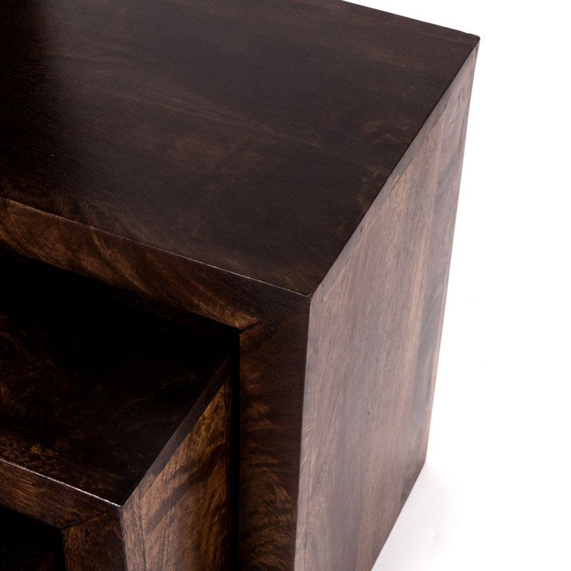 Buchanon Solid Wood Sled Nesting Tables