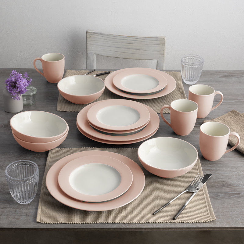 Service de table 16 pièces Noritake Colorwave, service pour 4, Rose