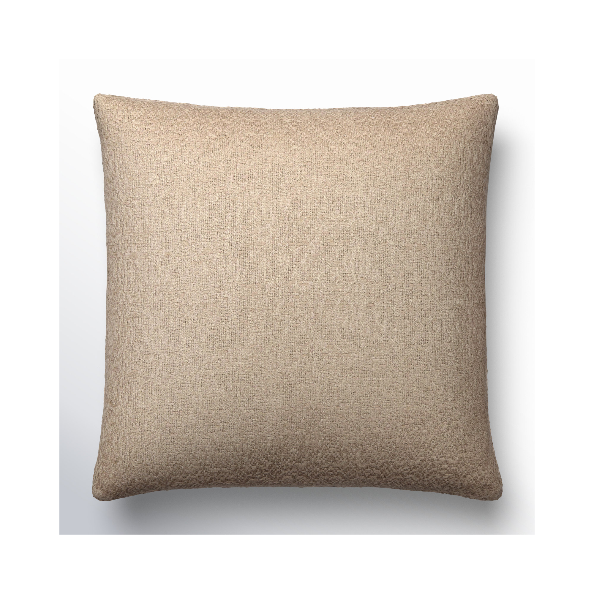 Alcona Throw Pillow, Down, 22"H x 22"W, Bone