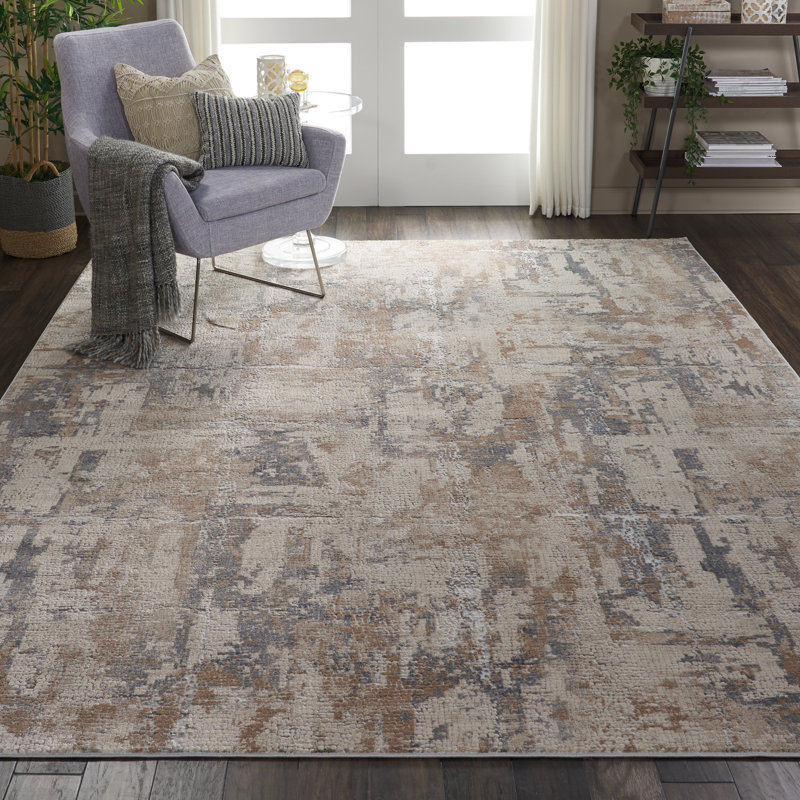 Abstract Indoor Rug, Rectangle 9'3" x 12'9"