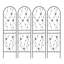 Ensemble de 2 treillis de jardin en métal 71 po x 19,7 po antirouille