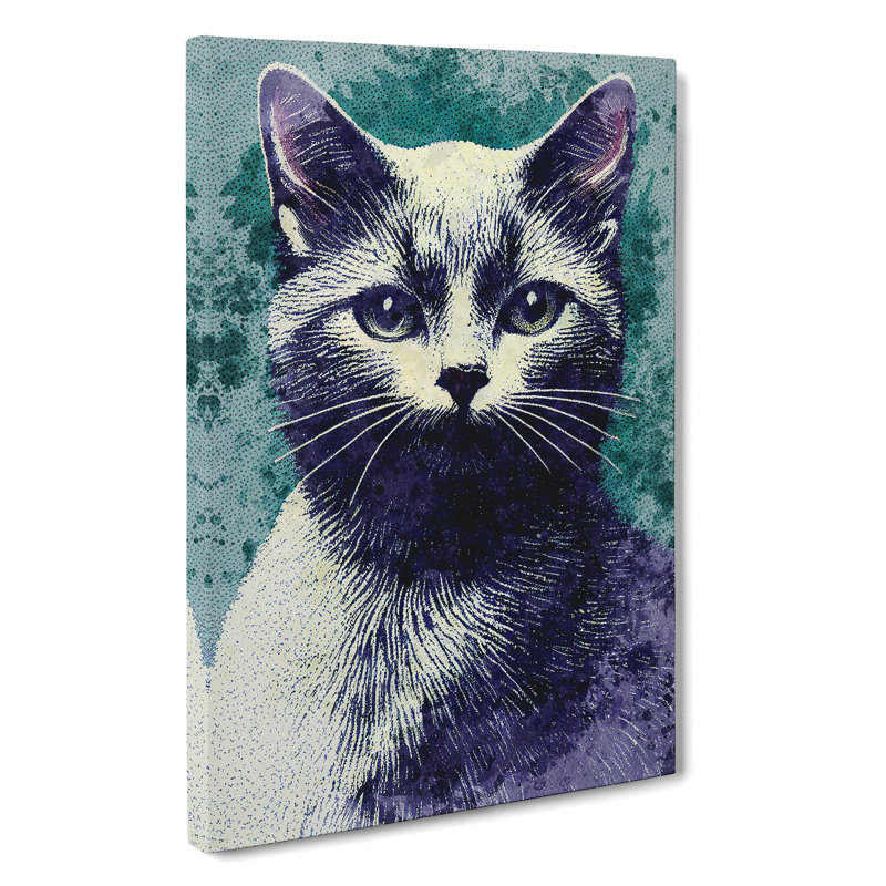 Pretty Cat - Wrapped Canvas, 76cm H x 50cm W