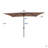 10 X 6.5T Rectangular Patio Solar LED Lighted Outdoor Umbrellas With Crank And Push Button Tilt-821957359