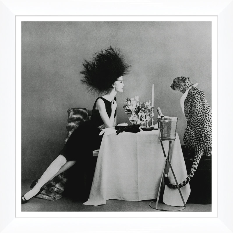 Vogue Magazine, "Model with a Cheetah", Leombruno-Bodi, November 1, 1960