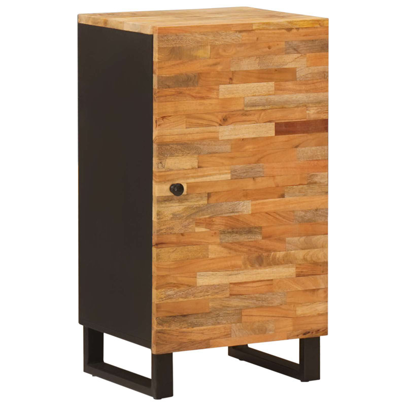 Solid Wood Rectangle Accent Cabinet