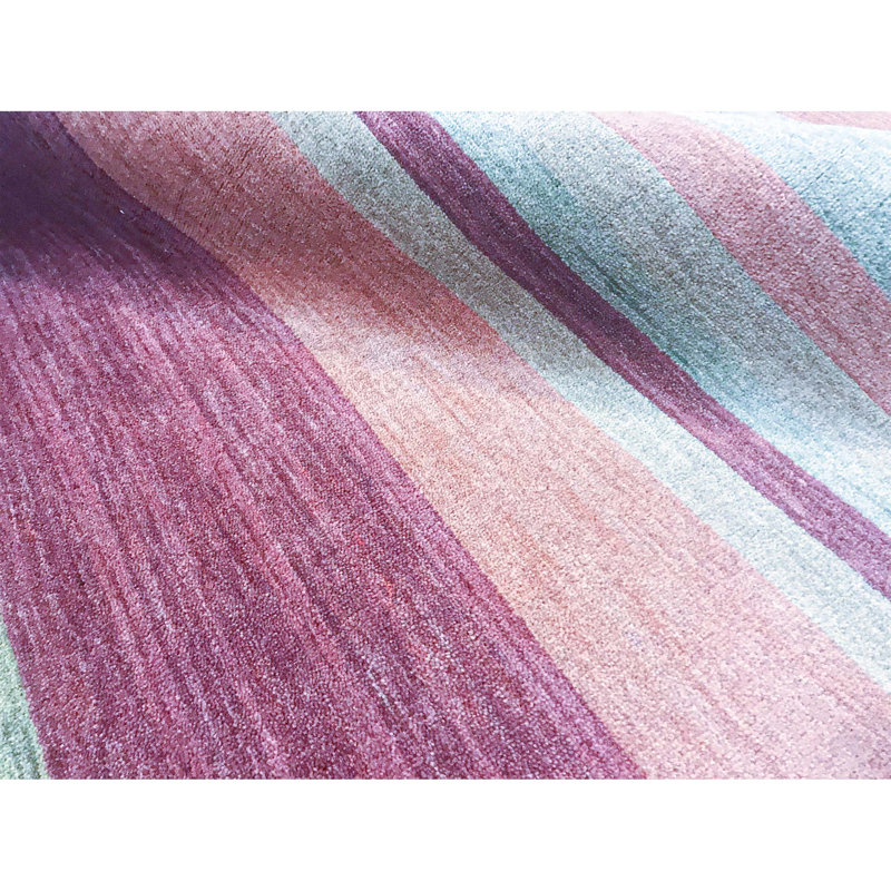 Hand-Knotted High-Quality Green Area Rug