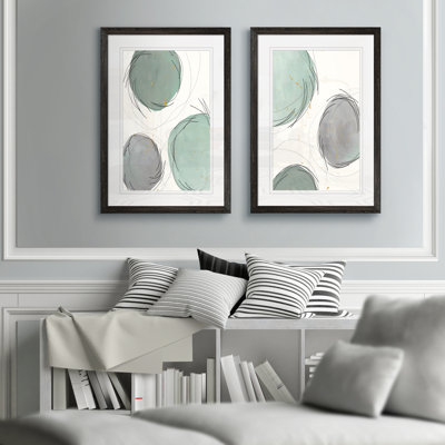 « encircleed orbites i » par vincent van gogh-2 pièces, ensemble de 2 reproductions d’art sur image