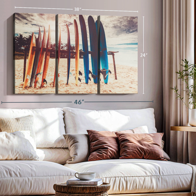 " Surfboard Stand " on, 24" H x 38" W x 1.25" D