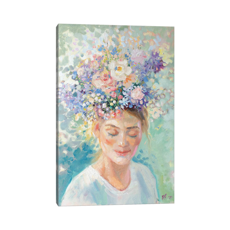 Spring Flowers by Katharina Valeeva - Wrapped Canvas Painting, 30.48 cm H x 45.72 cm W