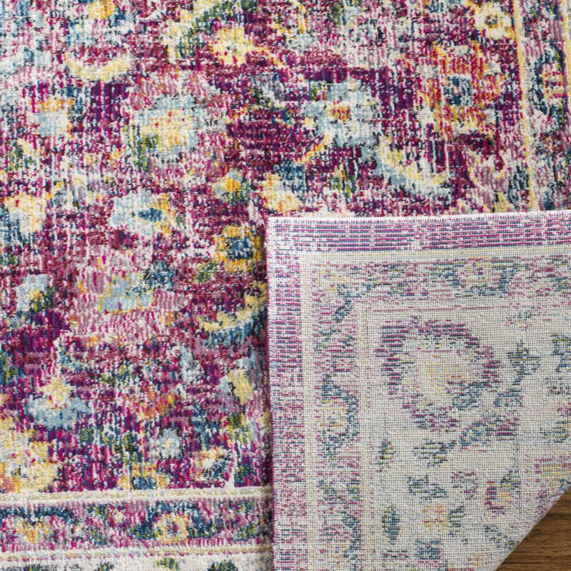 Doucet Performance Floral Rug, Runner 2' x 8'